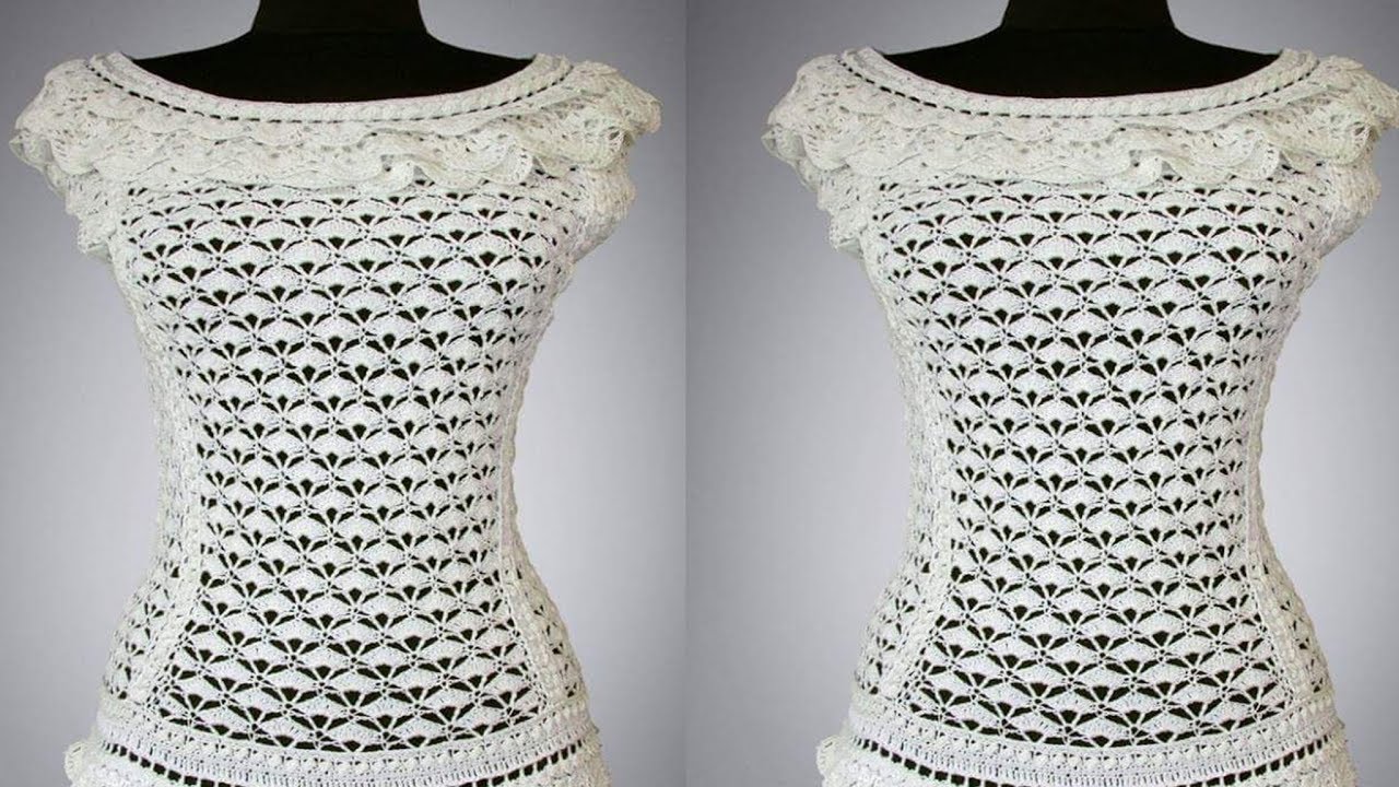 BLUSAS PARA DAMAS TEJIDAS A CROCHET RAPIDO DE HACER - YouTube