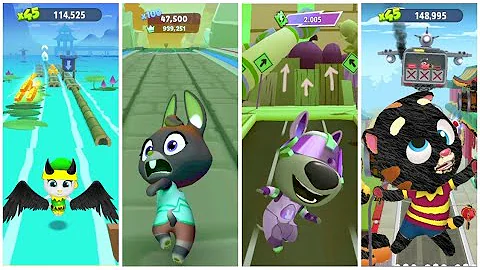 100 Funny Fails Talking Tom Gold Run VS Tom Hero Dash VS Tom Gold Run 2