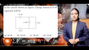 In the circuit shown in figure .Charge stored in 6 uF will be