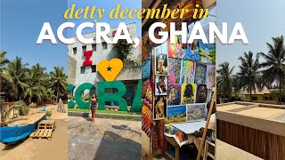 GHANA VLOG | DETTY DECEMBER IN ACCRA! AFROFUTURE, CAPE COAST CASTLE, DETTY RAVE + BEST RESTAURANTS