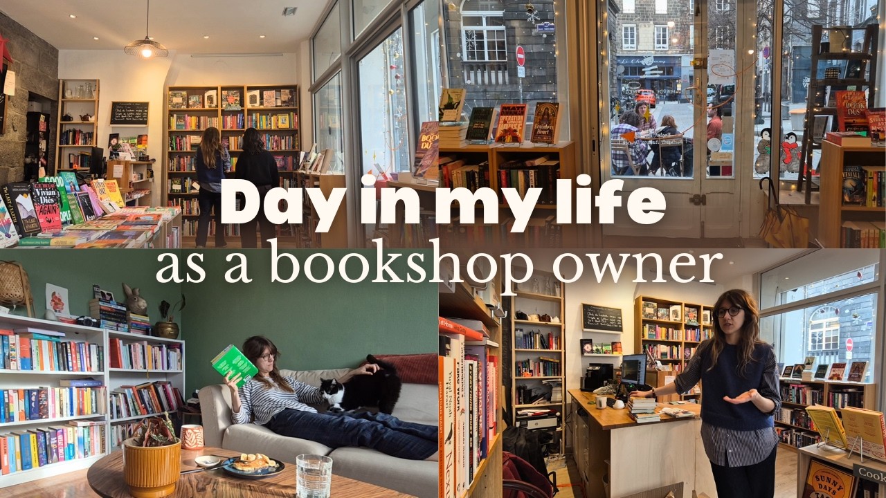 A day in my life as a bookshop owner | morning routine, bookshelving and recommending books