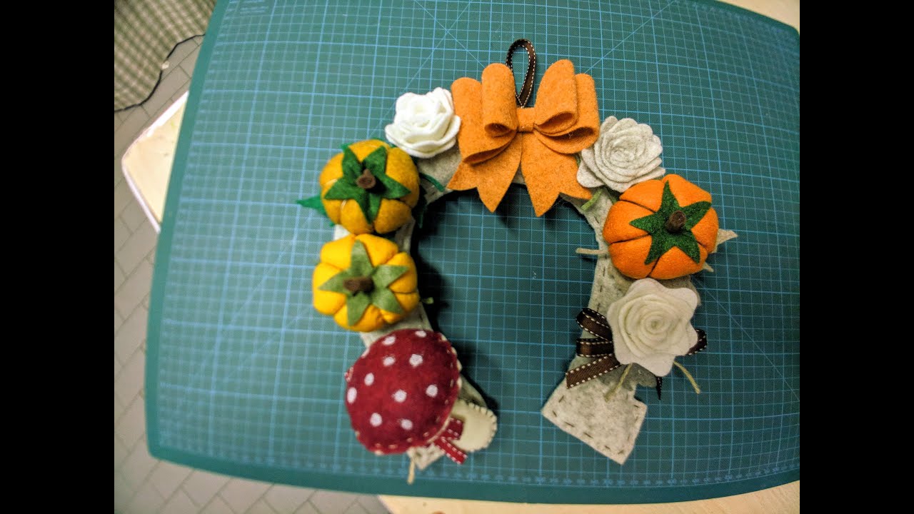 163🎀Ferro di cavallo autunnale + cartamodello gratis