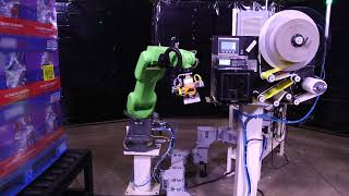 KRLV1 Collaborative Robotic Labeler With Vision Verification