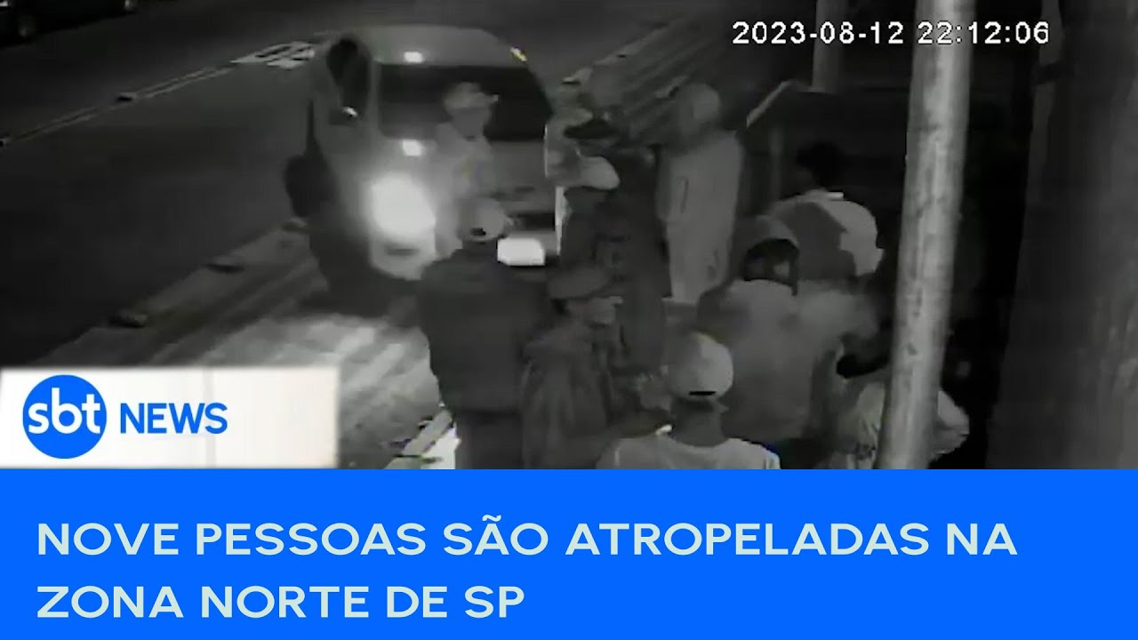 Nove pessoas são atropeladas na zona norte de SP