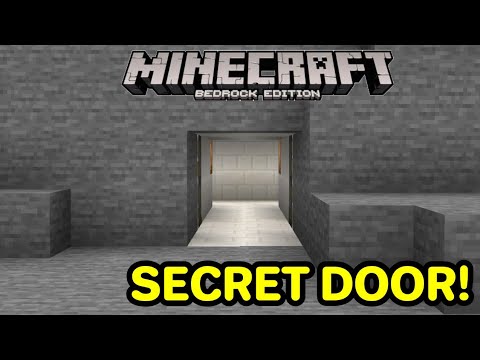 HOW TO MAKE SECRET DOOR IN MINECRAFT BE/PE [Android/Xbox/Switch/PC