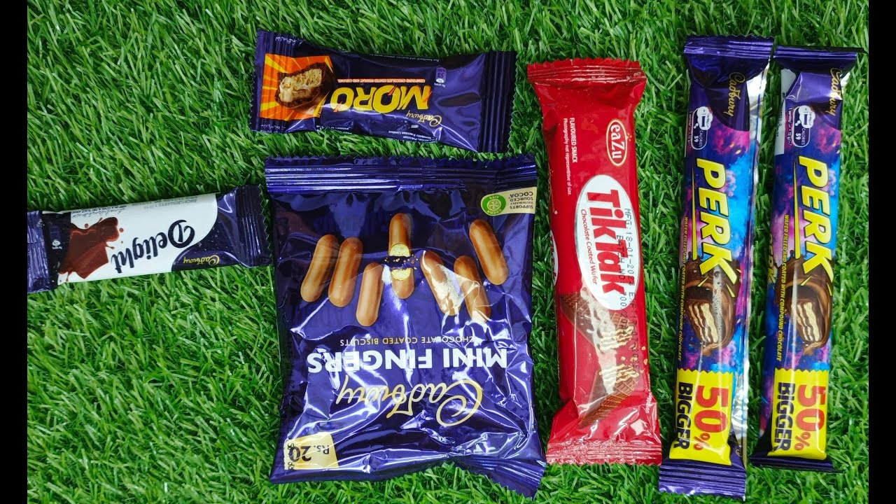 Satisfying video Asmr chocolate perk ASMR mini fingers