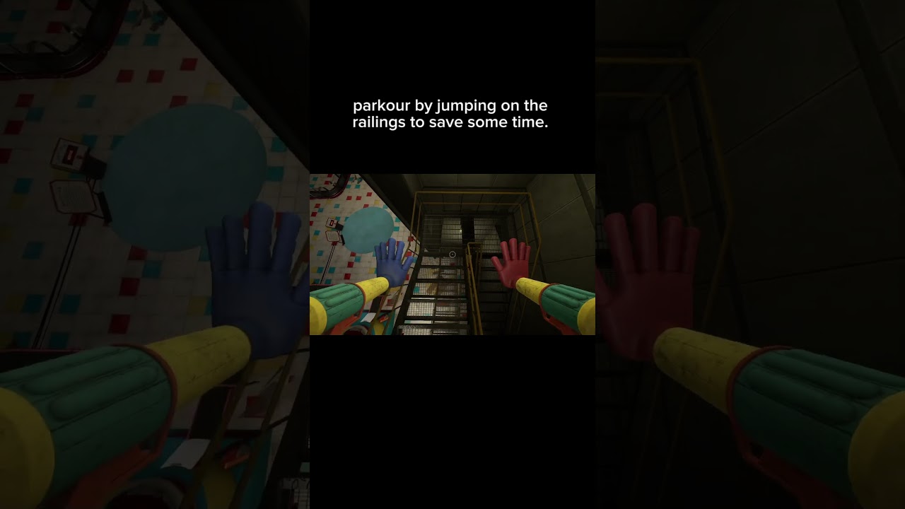INSANE PARKOUR in Poppy Playtime😳#poppyplaytime #parkour #gamingchannel