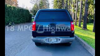 2003 Ford Explorer Sport Trac XLS 4x4  1-OWNER 117k  NEW TIRES  Canopy for sale in Milwaukie, OR