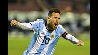 Lionel messi once again showcases magisterial talents as he scores a
hat-trick against ecuador, which sees argentina qualify for the 2018
world cup in russia...
