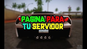 🎮 Nueva pagina web editable para tu serivdor 💻 [ SA - MP ] |~| By: AgustinPrS
