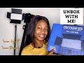 Unboxing my new filming equipmentspro led 600 light  new camera tripod unboxing