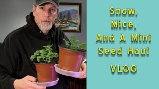 Snow, Mice, and a Mini Seed Haul from @MIgardener  | VLOG