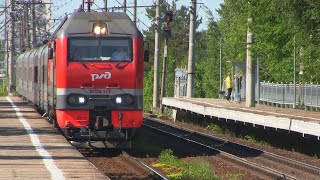 Электровоз ЭП2К-193 с поездом №14  Санкт-Петербург — Новокузнецк