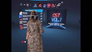Trying out the mixed reality again on Beat Saber