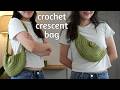 Crochet Crescent Bag Tutorial | Crochet Belt Bag