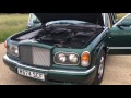 1998 BENTLEY ARNAGE FIRST YEAR BMW 4.4 V8 COSWORTH TWIN TURBO VIDEO REVIEW