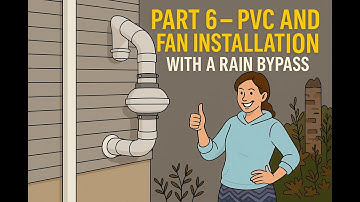 Radon Mitigation - Part 6 - PVC and Fan Installation with a Rain Bypass