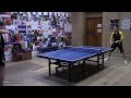 Spinlord waran 20 mm bh block with short pips on spinlord ultra carbon blade table tennis