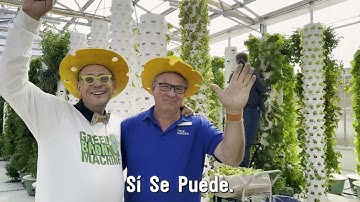 Stephen Ritz and Troy Albright with 140 Varieties of Tower Garden Seedlings