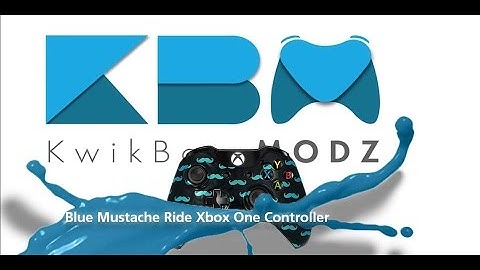 Blue Mustache Ride Custom Xbox One Controller - KwikBoy Modz
