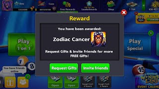 8 Ball Pool Free Zodiac Cancer Avater + Cue For All Link In The Description 👇