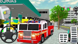Fire Truck City Rescue Simulator - Emergency 911 Ambulance Driving 3D - Android Gameplay screenshot 3