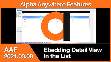 Embedding the Detail View in the List