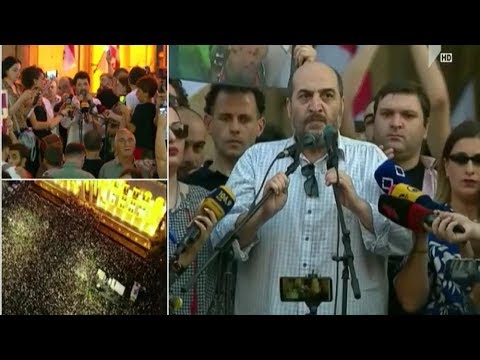 საპროტესტო აქცია პარლამენტთან