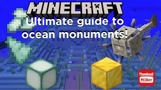 Ultimate guide to ocean monuments! Minecraft bedrock