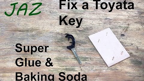 Fix a Broken Toyota Key with Super Glue and Baking Soda