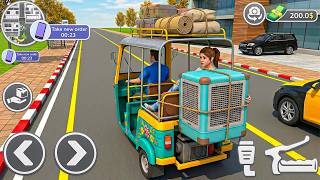 Игра Tuk Tuk Rickshaw Driving 3D: Сложные миссии по подбору пассажиров в городе на рикше - геймпл... screenshot 5