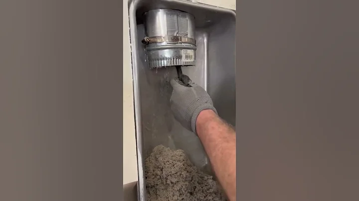 This dryer vent was FULL of Dust 🤧 #oddlysatisfying #dryerventcleaning #asmr #vacuumtherapy