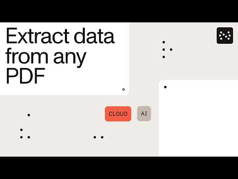 How to extract data from financial PDFs with AI