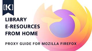 E-Resources From Home - Proxy Settings In Mozilla Firefox Members Only