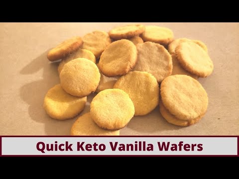 Simple And Delicious Crispy Keto Vanilla Wafer Cookies (Nut Free And Gluten Free)