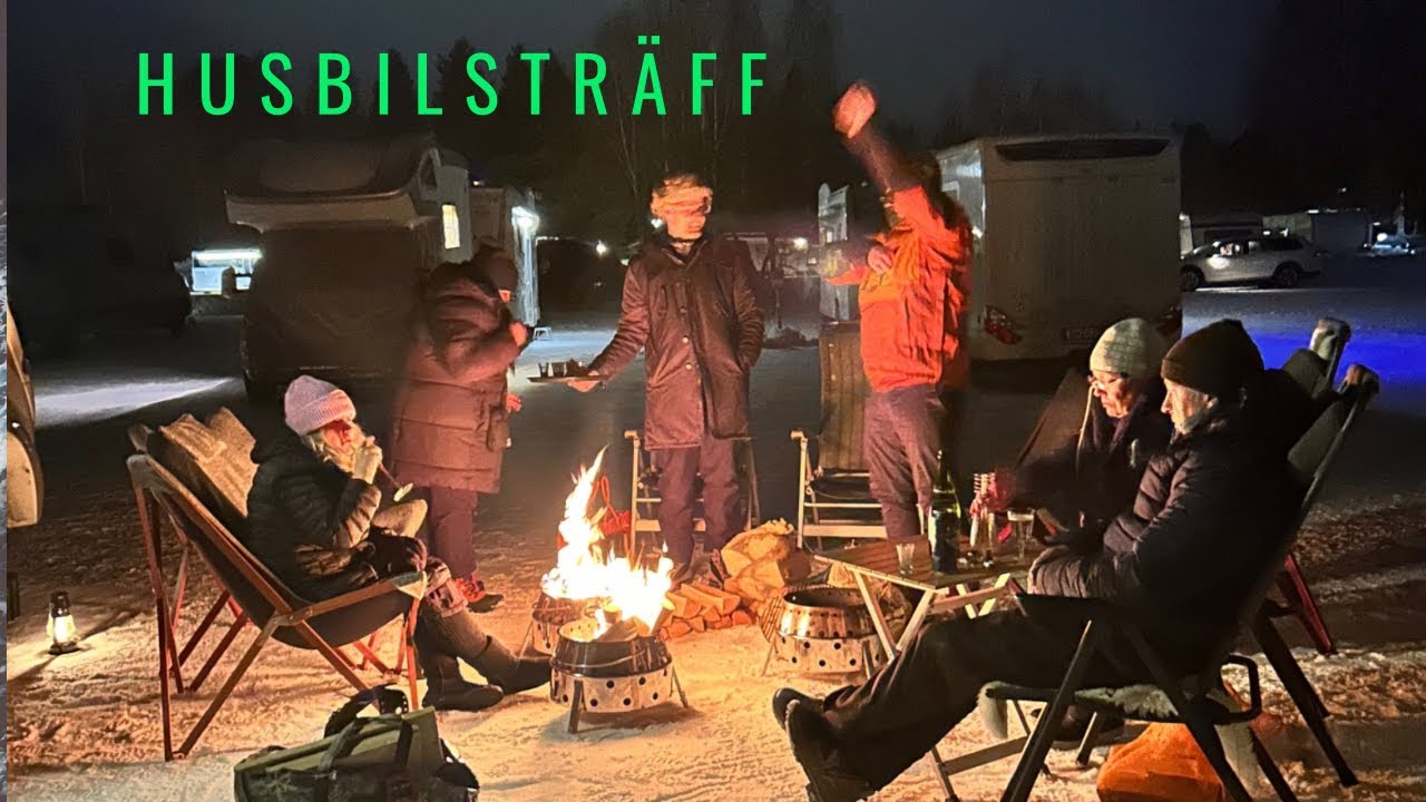 Husbilsträff del 2 Jokkmokksmarknad #husbilsliv #vanlife #motohome #vintercamping