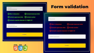 Form validation using Javascript on the client side | Password validation | For beginner