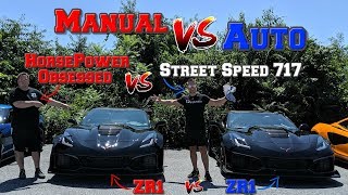 Manual VS Automatic in a C7 Corvette ZR1!