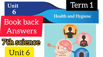 7th std - science || Term 1 - unit 6 || Health and hygiene book back question answers
