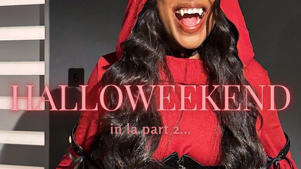 what really happened halloween.. (messy LA parties, scary theme park, wholesome trick or treating+)