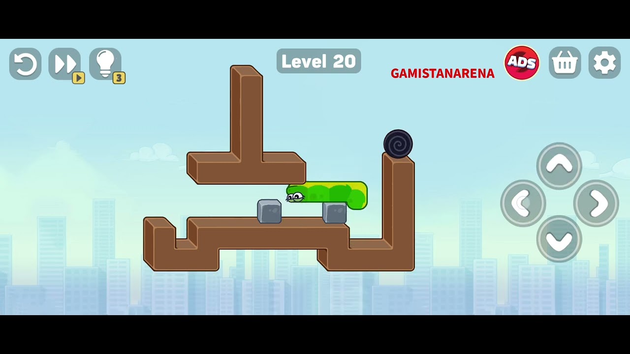 Snake Puzzle Slither to Eat Level 20 Gameplay Walkthrough