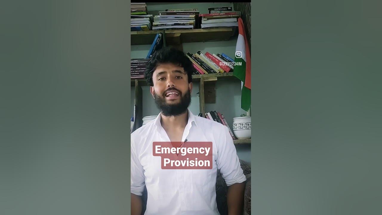 how-many-types-of-emergency-provision-are-there-in-indian-constitution