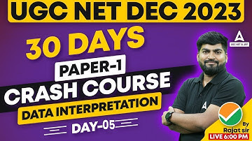 Data Interpretation For UGC NET 2023 | UGC NET Paper 1 Preparation By Rajat Sir