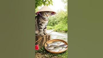 Mèo câu cá. #cat #cute #cutecat #kitten #music #cover #funny #pets #shorts #short #shortvideo #song