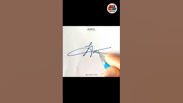 Amol name signature style