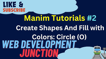 Manim Tutorial #2: Drawing and Animating Circles with Python Code | Learn Animation Basics!