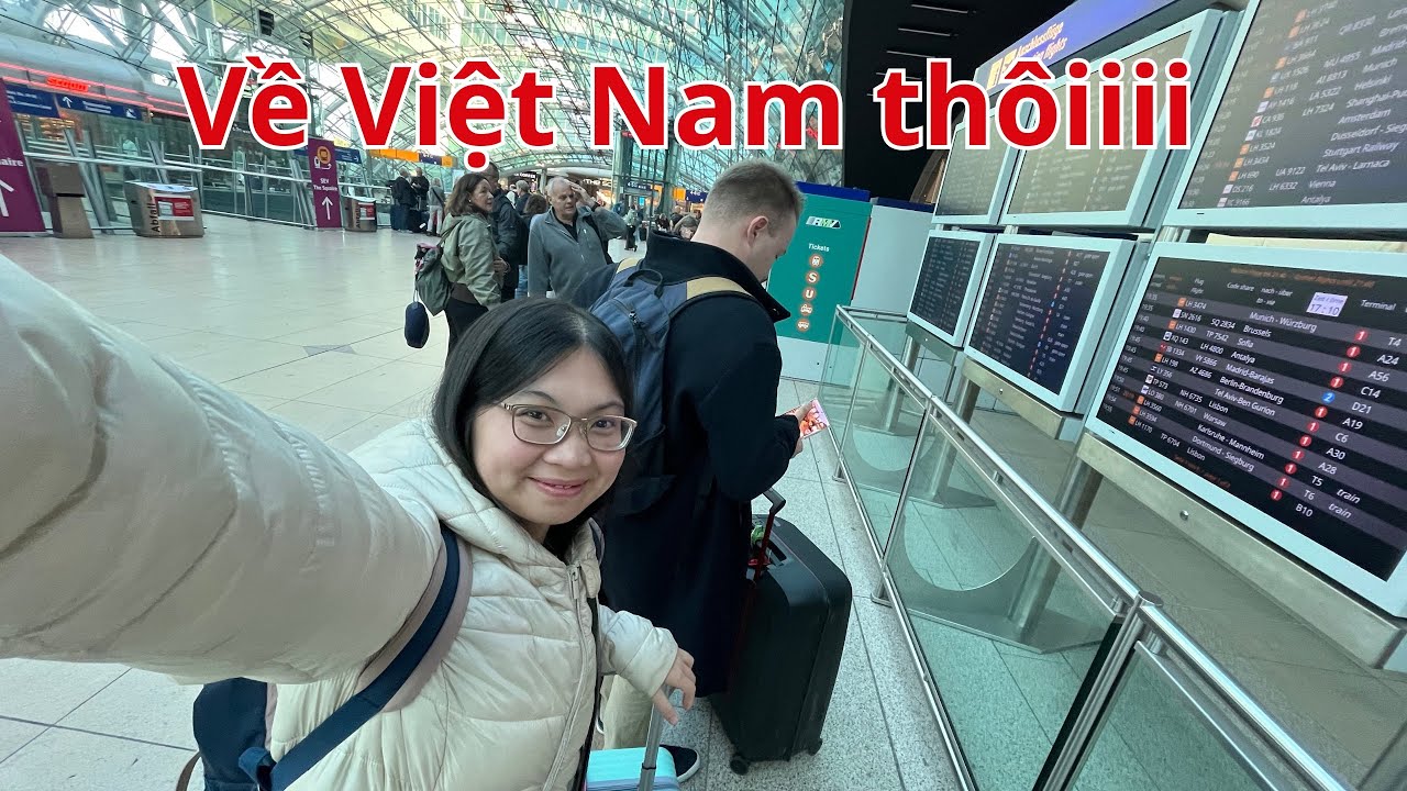 clip dài hành trình từ Đức về Việt Nam ăn đám cưới chị gái