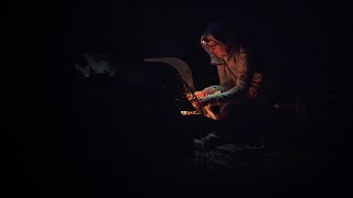 Microadventure with Pizza in Iron Skillet and Campfire