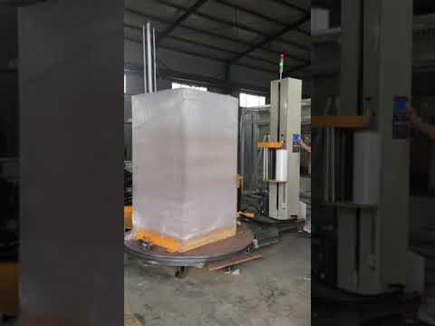 M type pallet wrapping machine for pallet jack loading