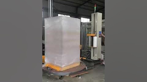 M type pallet wrapping machine for pallet jack loading
